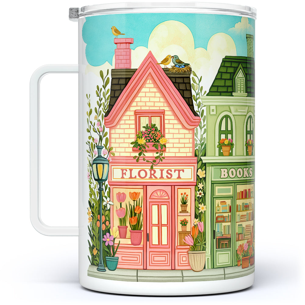 Spring Storefront Shops Insulated Travel Mug
