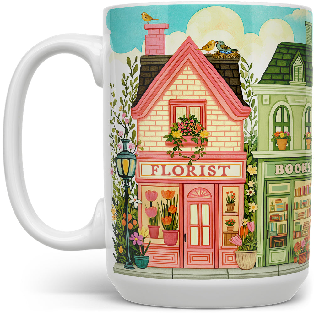 Spring Storefront Shops Mug