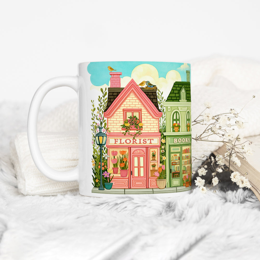 Spring Storefront Shops Mug