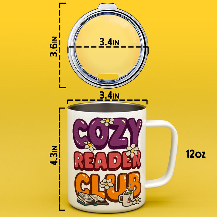 Cozy Reader Club Insulated Travel Mug