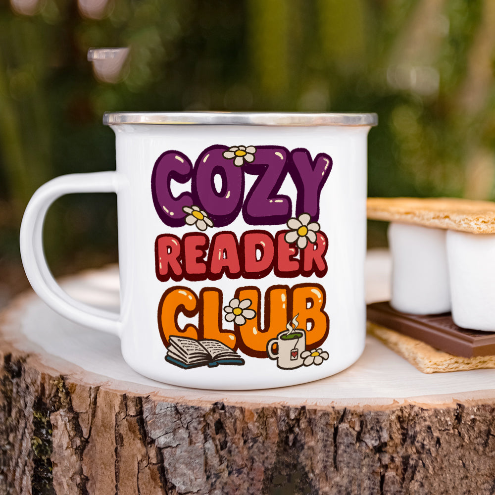 Cozy Reader Club Camp Mug