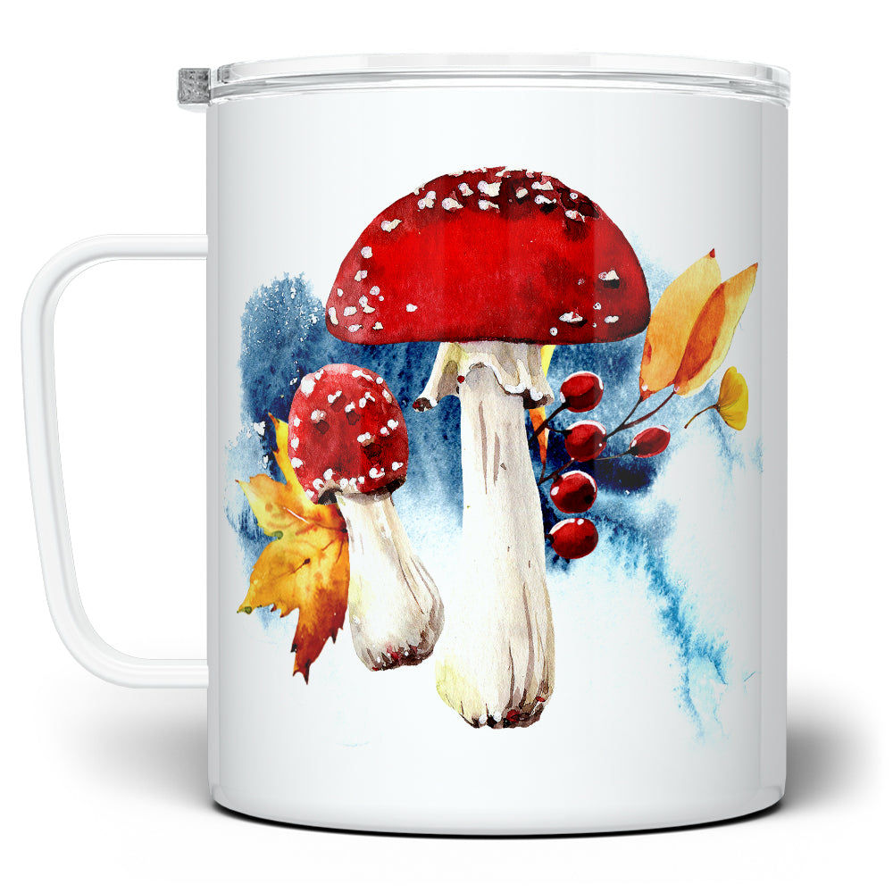 Fall Mushroom Insulated Travel Mug