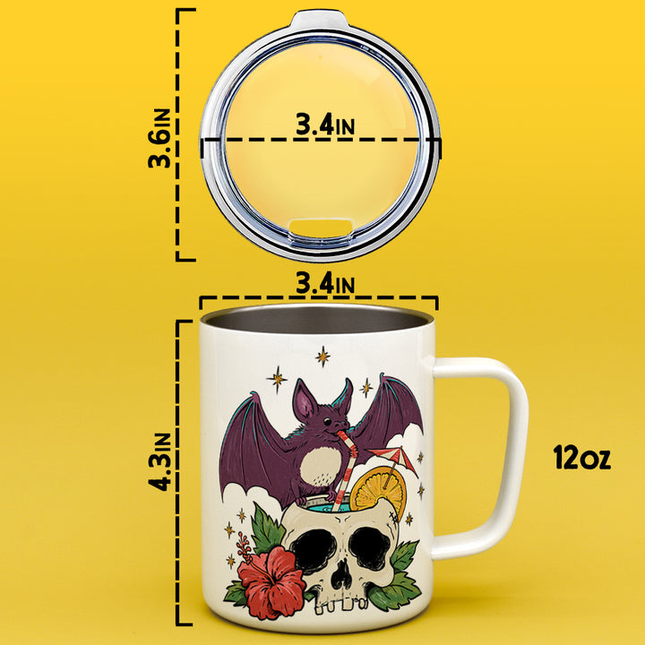 Tiki Bat Insulated Travel Mug