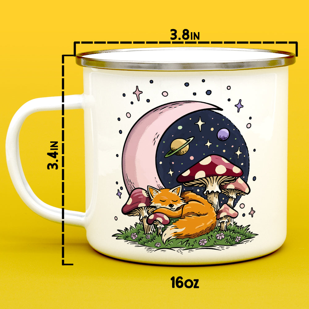 Sleeping Moon Fox Camp Mug