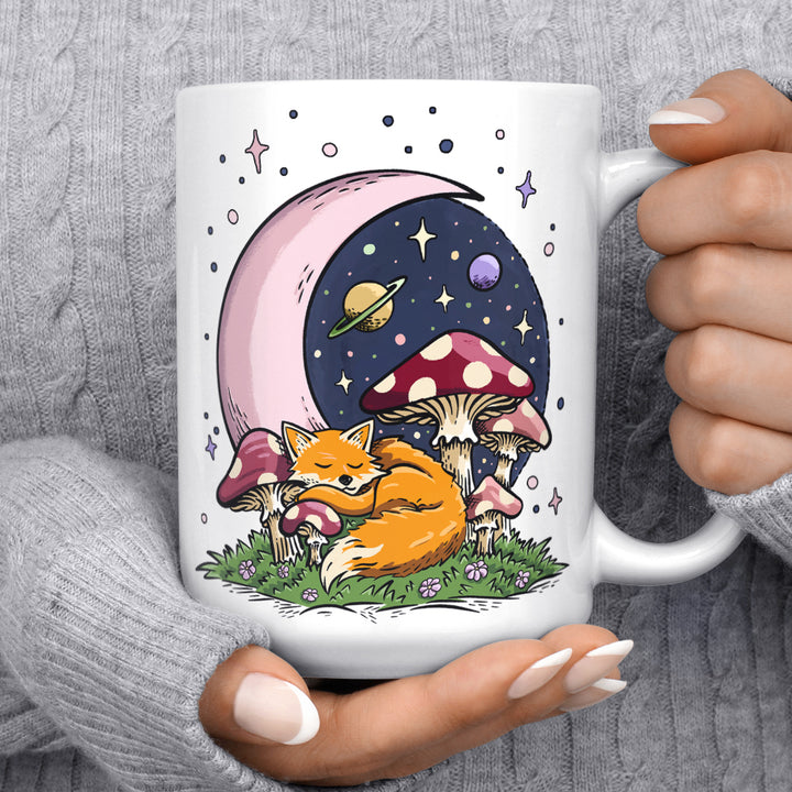 Sleeping Moon Fox Mug