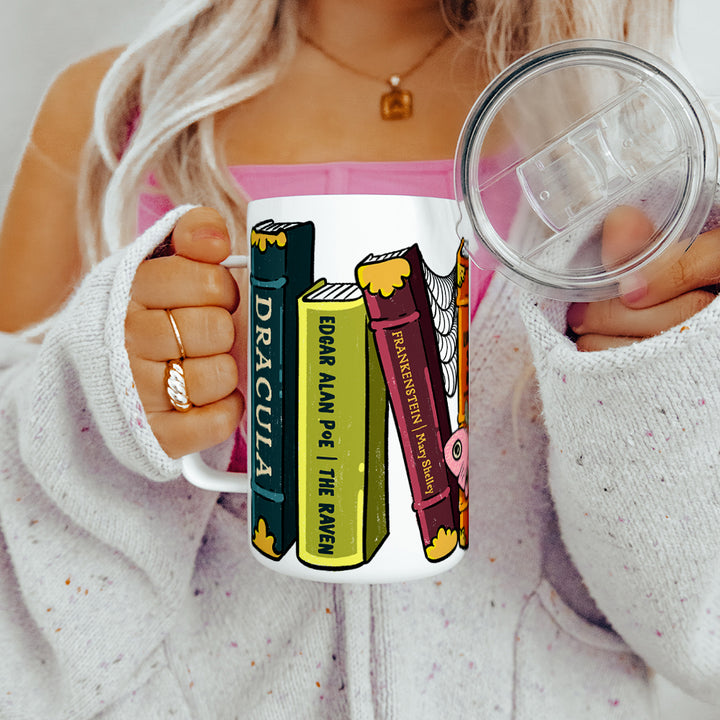 Gothic Classics Books Insulated Travel Mug