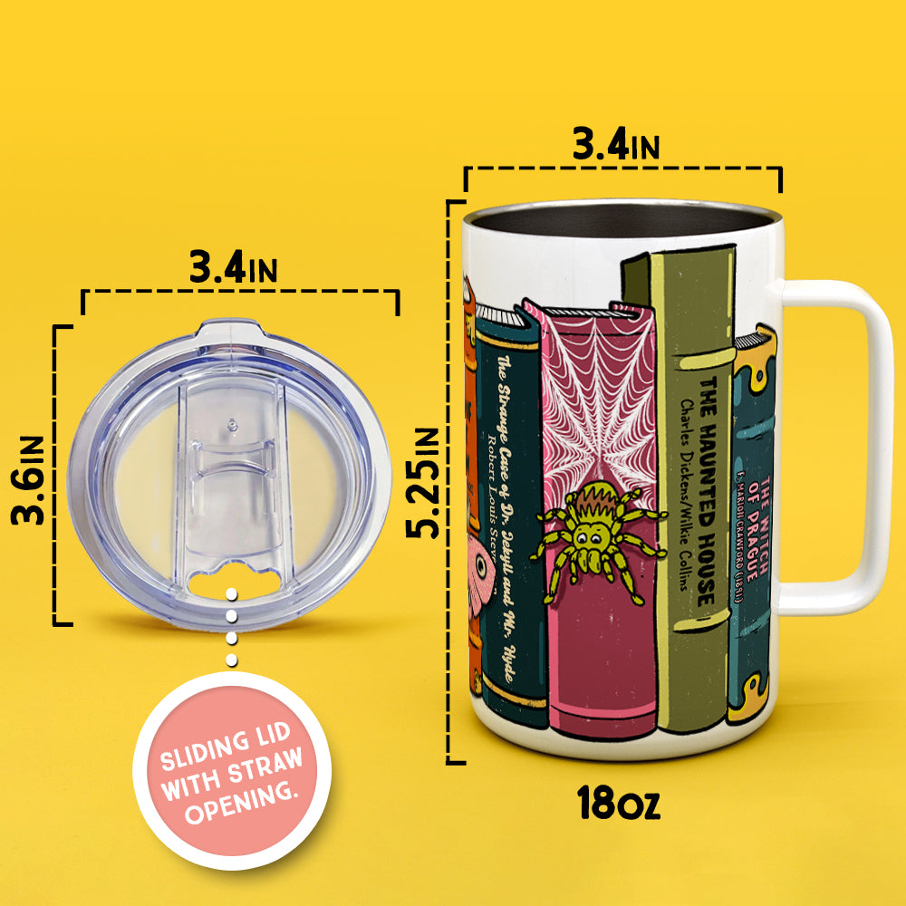Gothic Classics Books Insulated Travel Mug