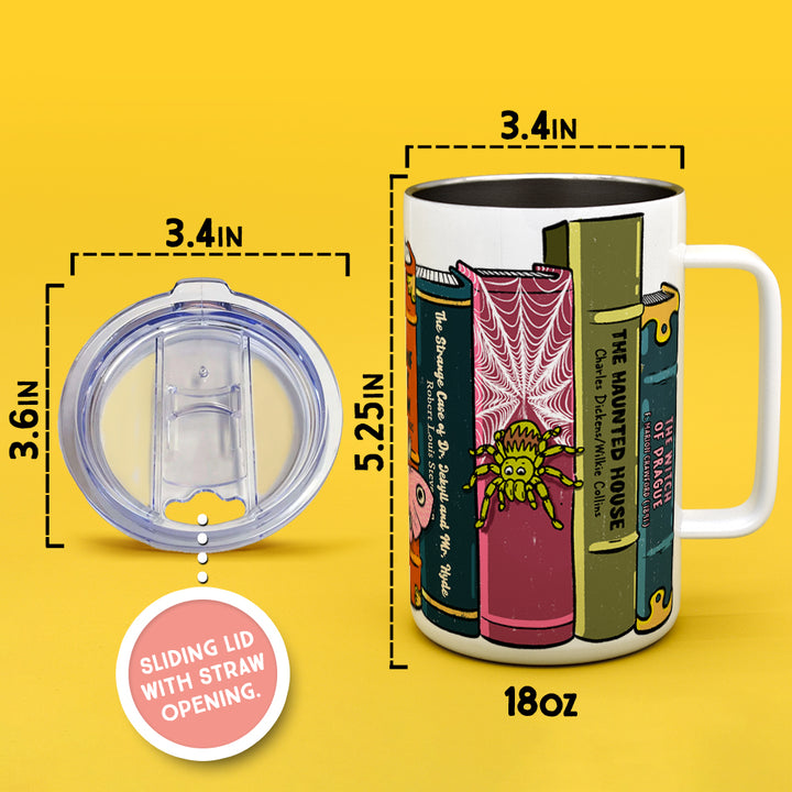 Gothic Classics Books Insulated Travel Mug