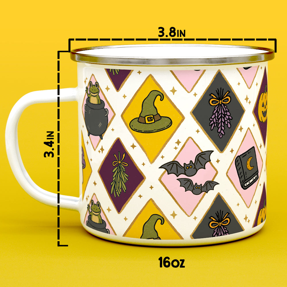 Witchy Pattern Camp Mug