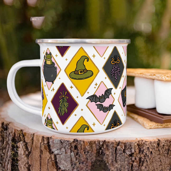 Witchy Pattern Camp Mug