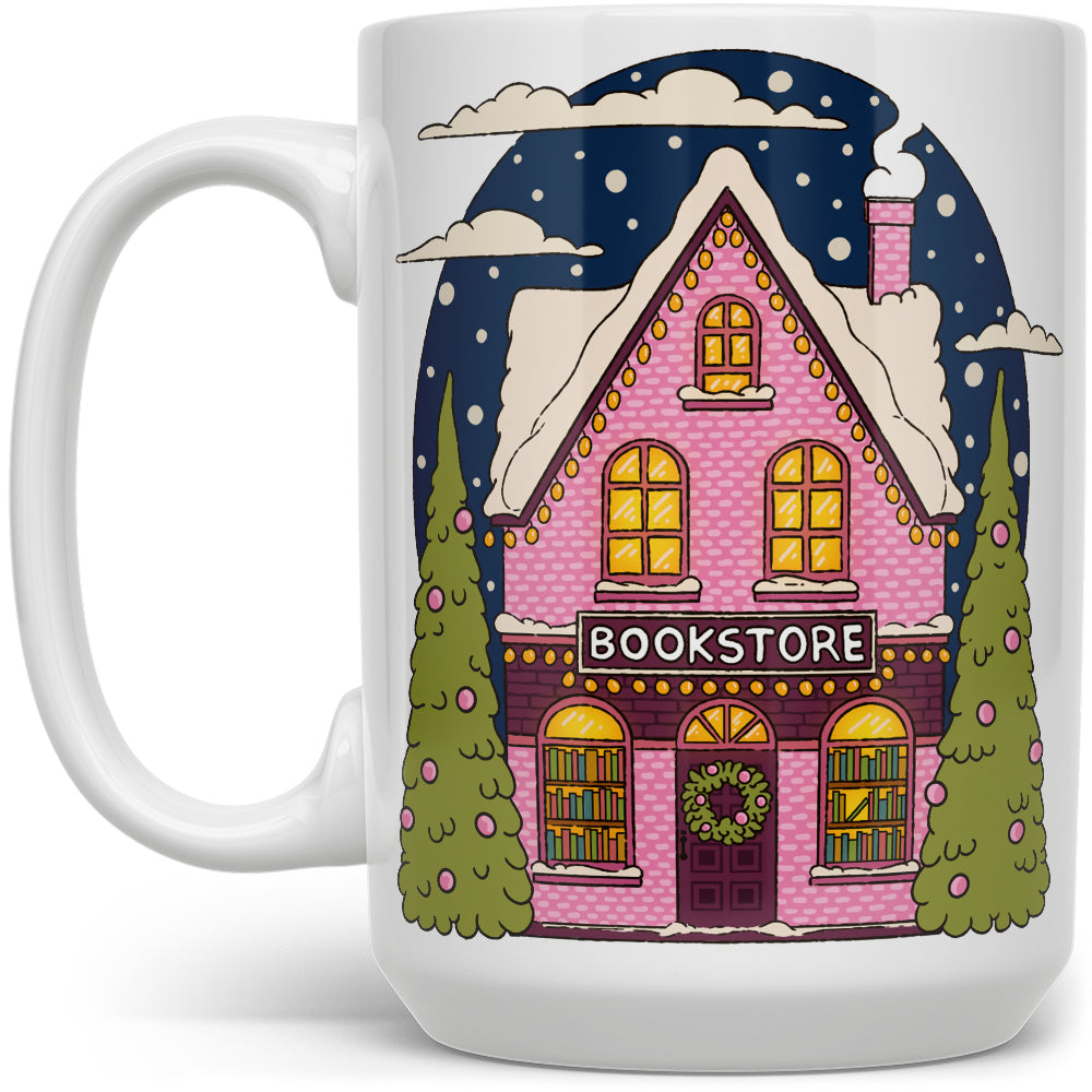 Winter Bookstore Mug