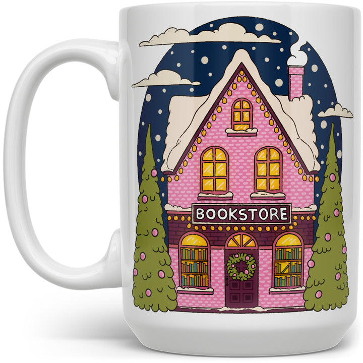 Winter Bookstore Mug