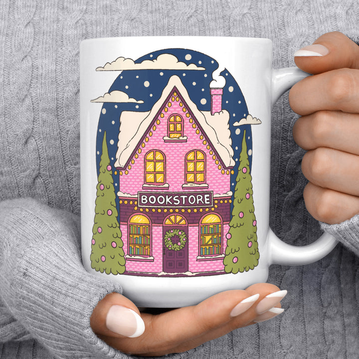 Winter Bookstore Mug