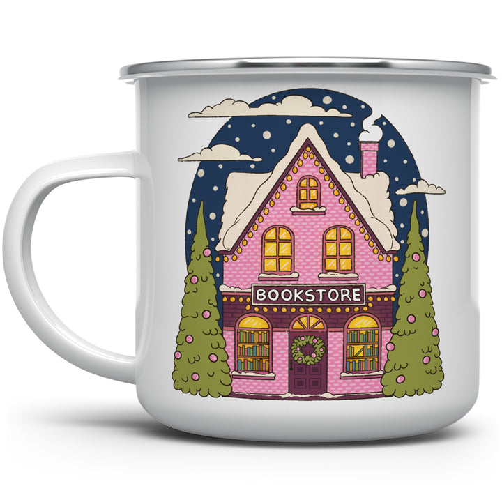 Winter Bookstore Camp Mug