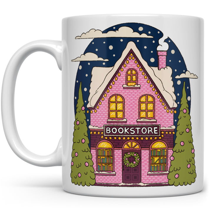 Winter Bookstore Mug