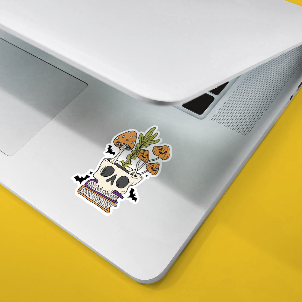 Skull Planter Sticker