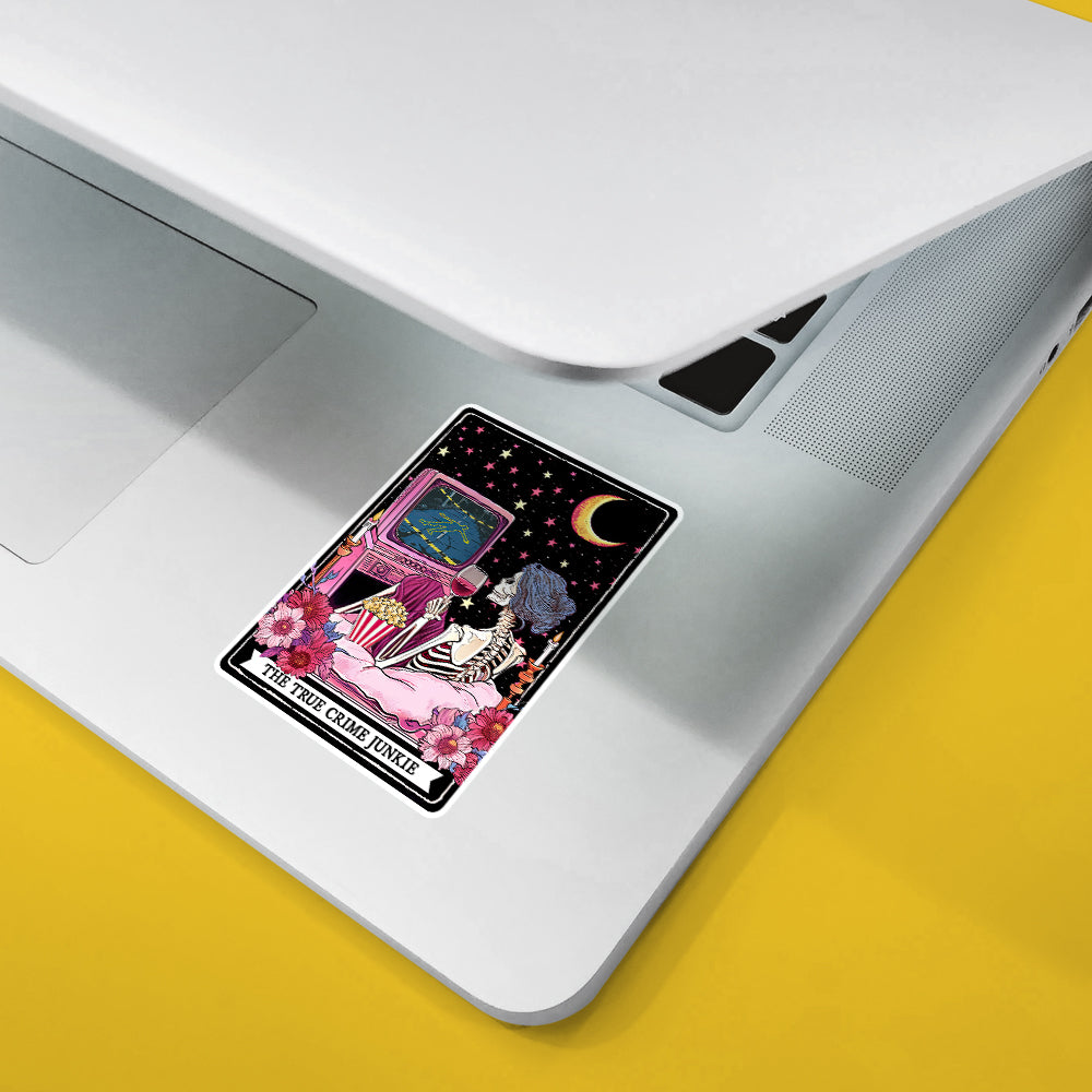 The True Crime Junkie Tarot Sticker