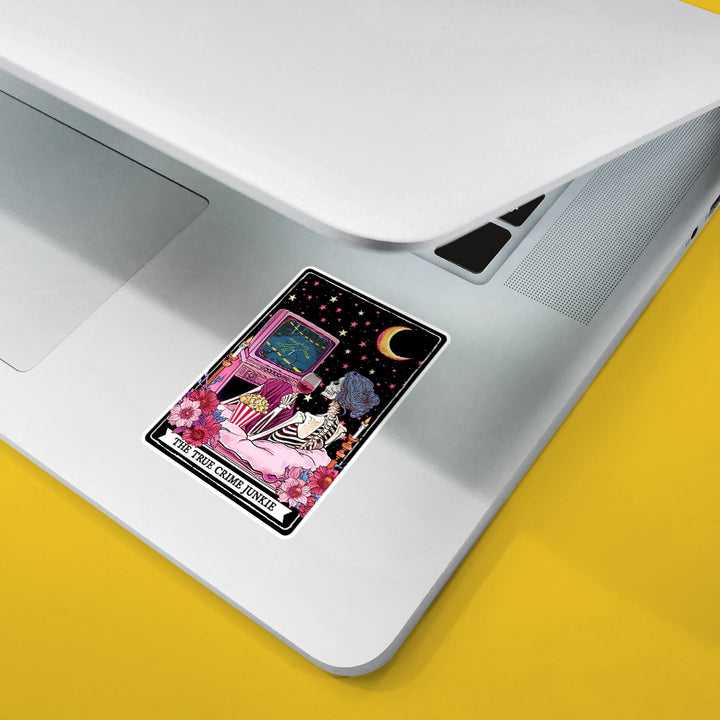 The True Crime Junkie Tarot Sticker