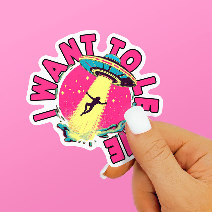 I Want To Leave Sticker