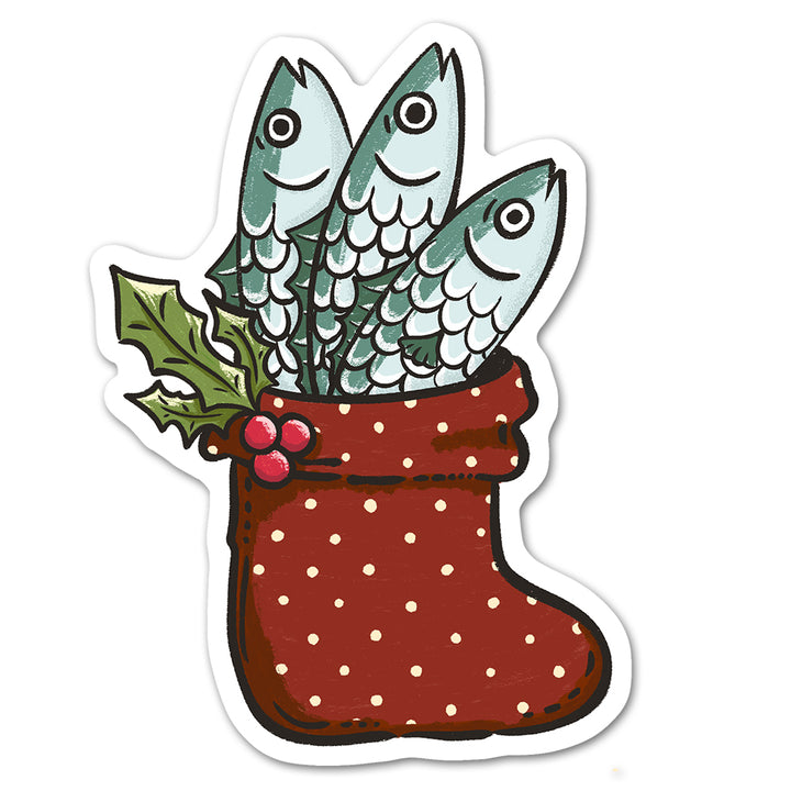 Sardine Stocking Sticker