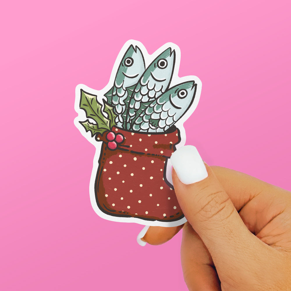 Sardine Stocking Sticker