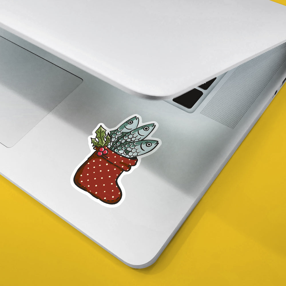 Sardine Stocking Sticker