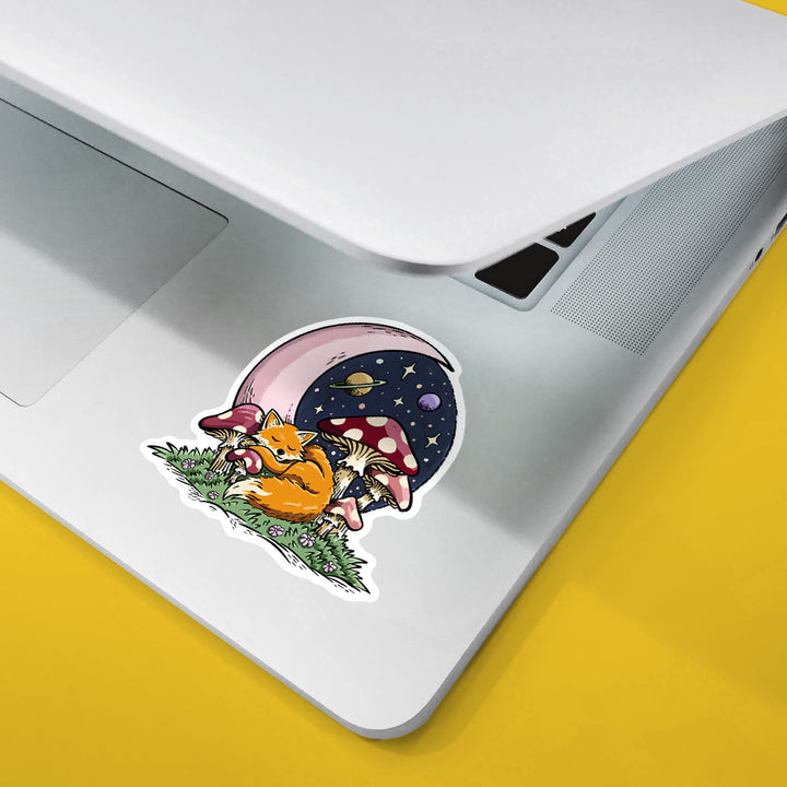 Celestial Sleeping Fox Sticker