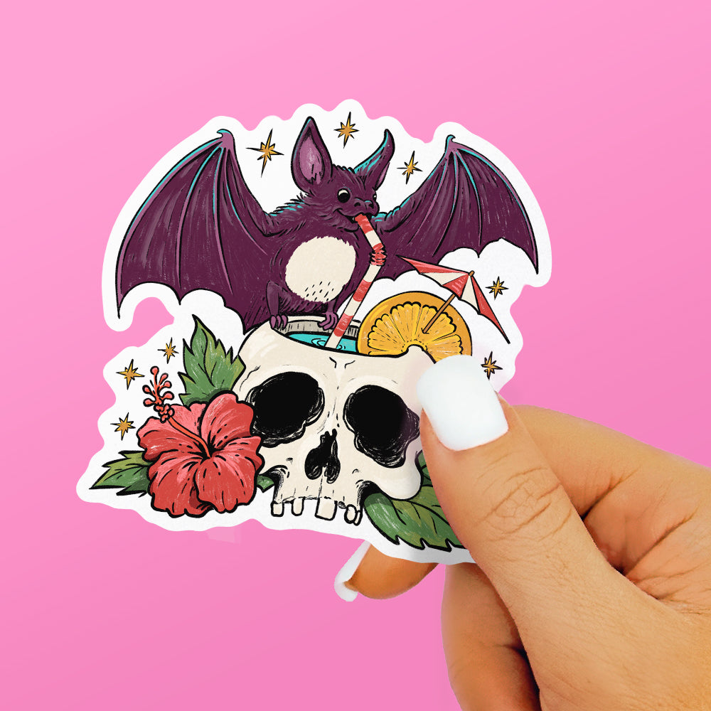 Tiki Bat Sticker