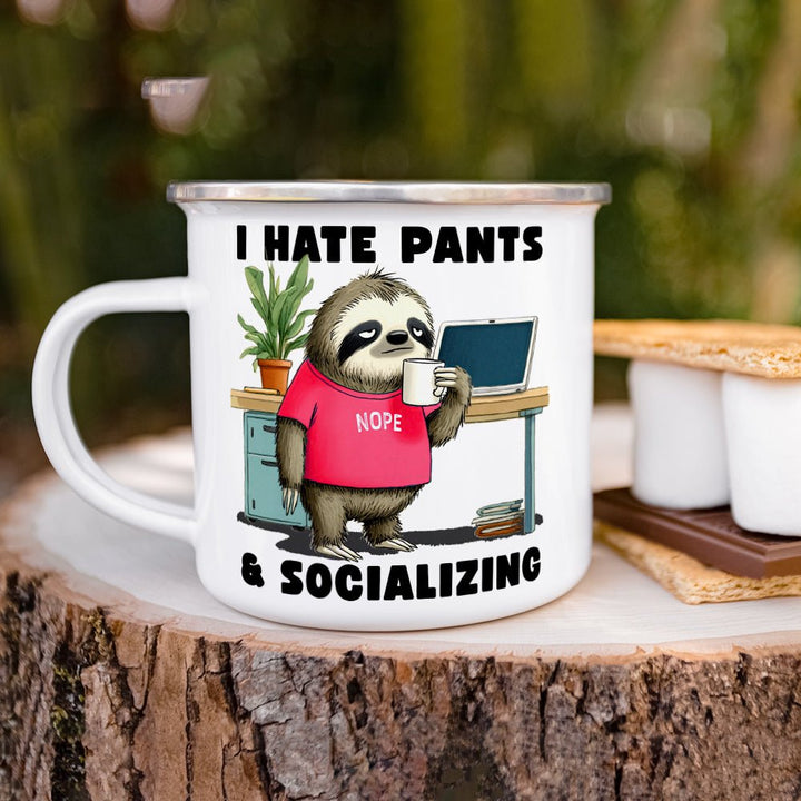 Antisocial Sloth Camp Mug - Loftipop