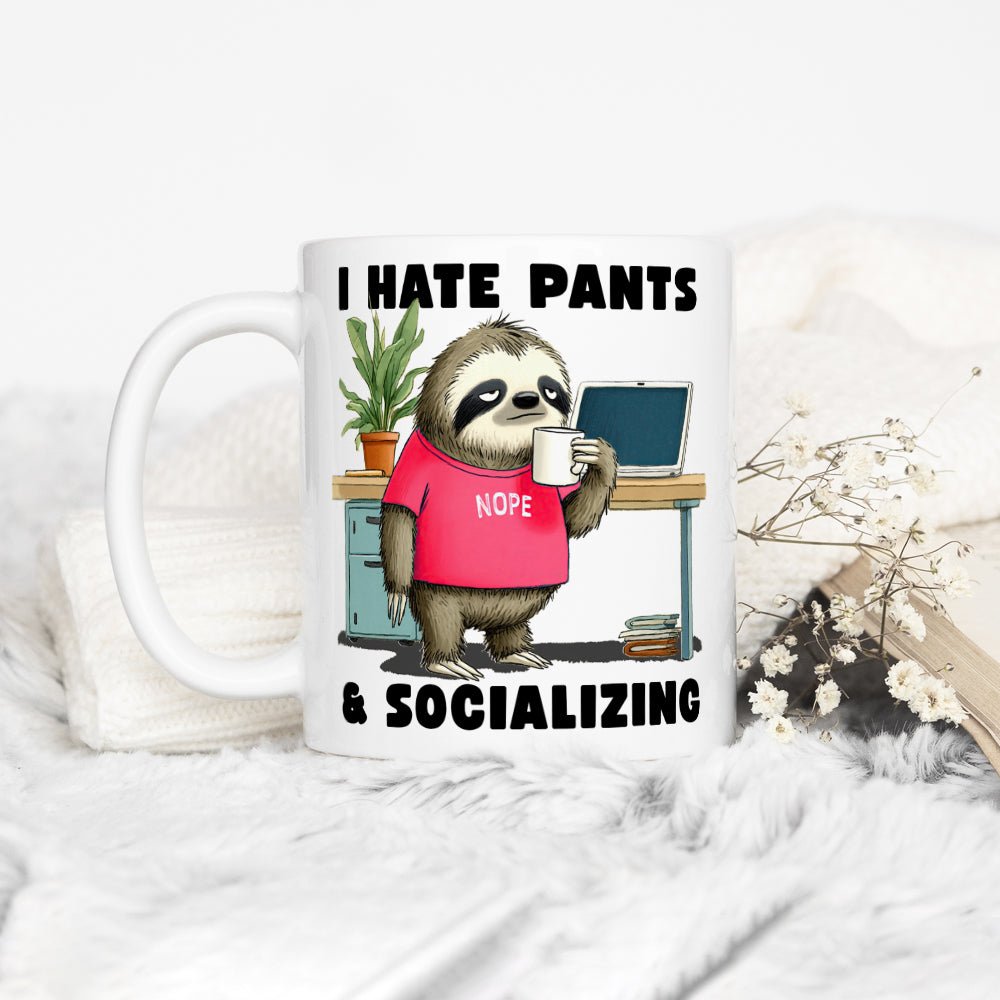 Antisocial Sloth Mug - Loftipop