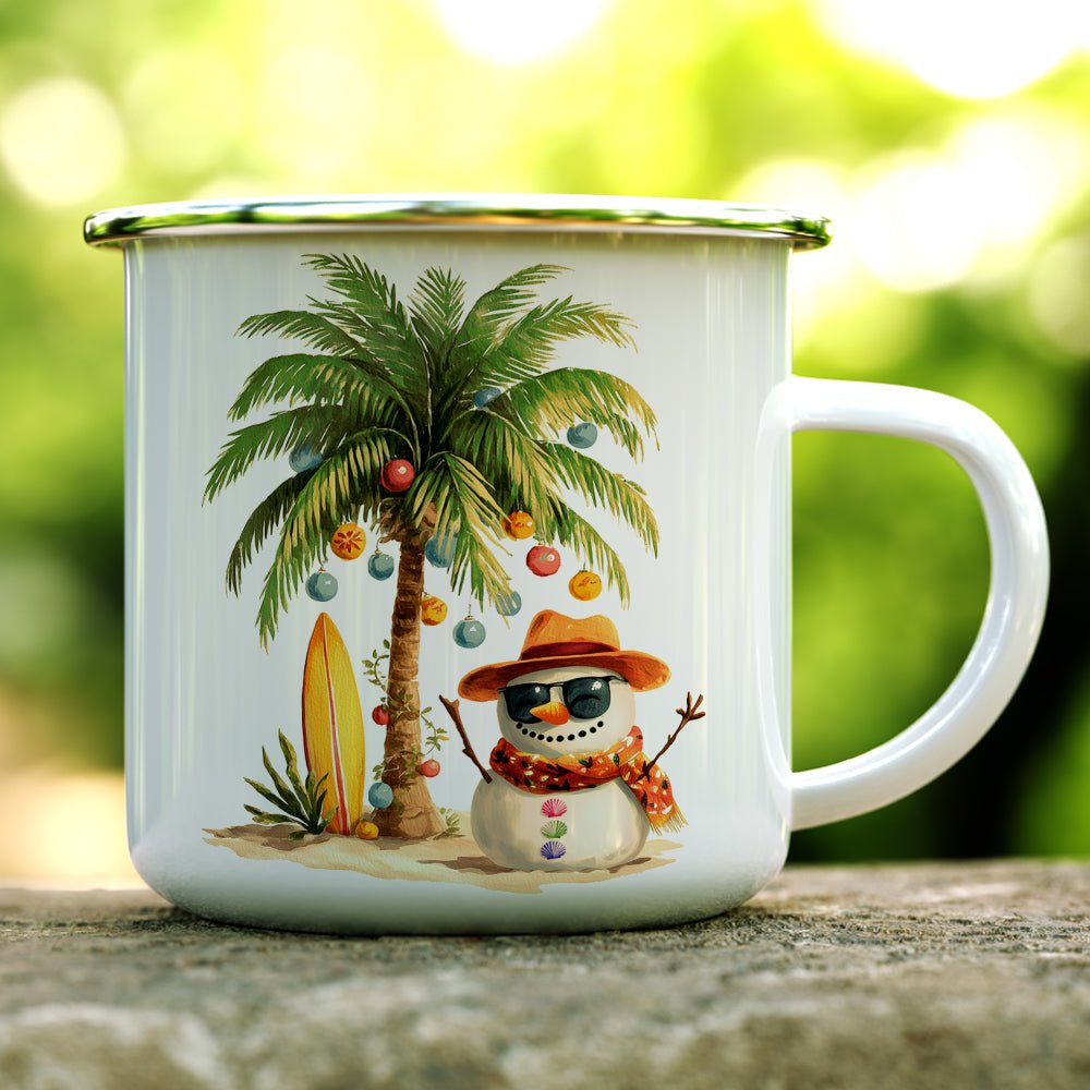 Beach Snowman Camp Mug - Loftipop