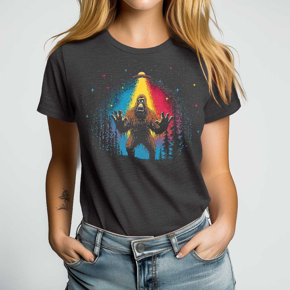 Bigfoot UFO Crewneck Tshirt - Loftipop