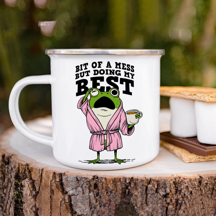 Bit of a Mess But Doing My Best Camp Mug - Loftipop