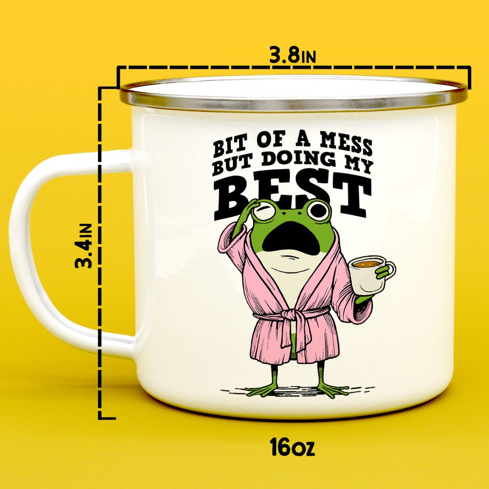 Bit of a Mess But Doing My Best Camp Mug - Loftipop