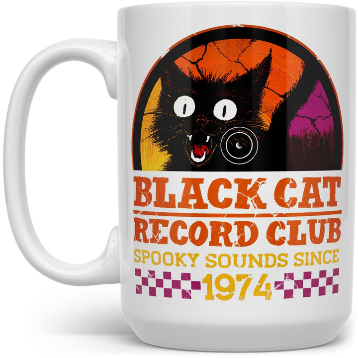 Black Cat Record Club Mug - Loftipop