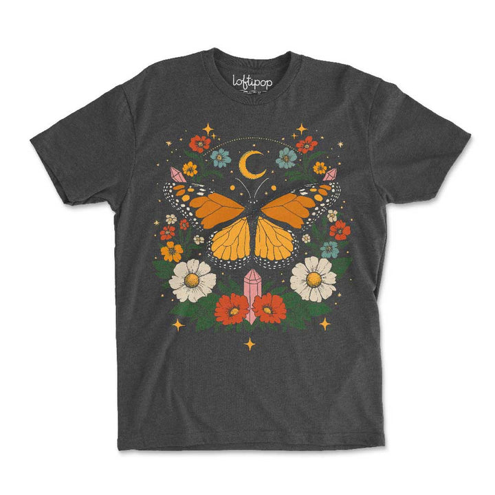 Boho Butterfly Crewneck Tshirt - Loftipop
