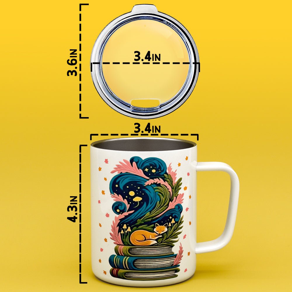 Bookish Fox Insulated Travel Mug - Loftipop