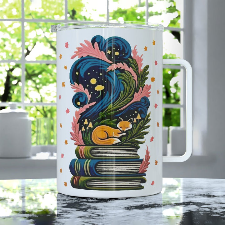 Bookish Fox Insulated Travel Mug - Loftipop