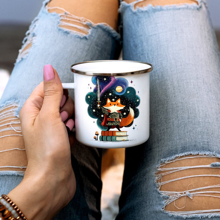 Bookish Fox Knight Camp Mug - Loftipop
