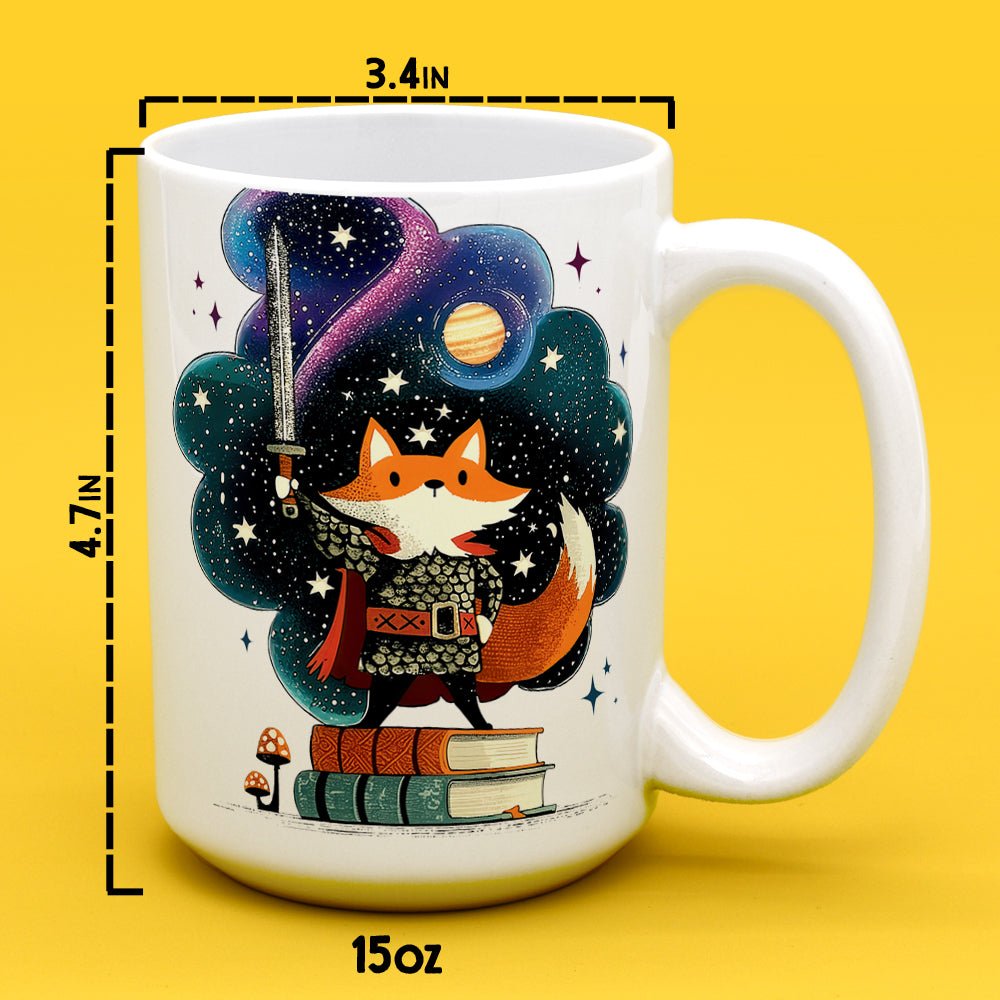 Bookish Fox Knight Mug - Loftipop