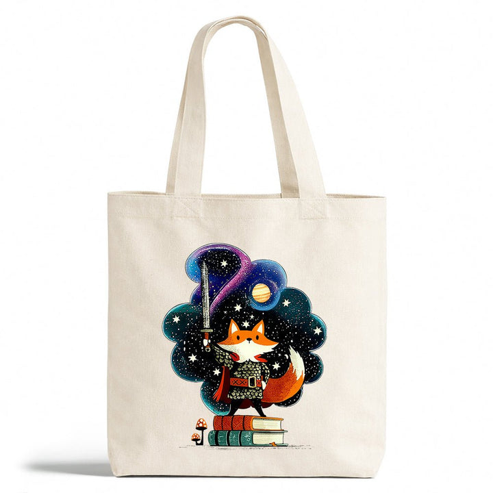 Bookish Fox Knight Tote Bag - Loftipop
