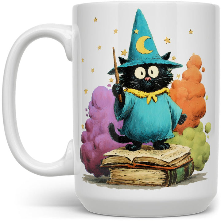 Bookish Wizard Cat Mug - Loftipop