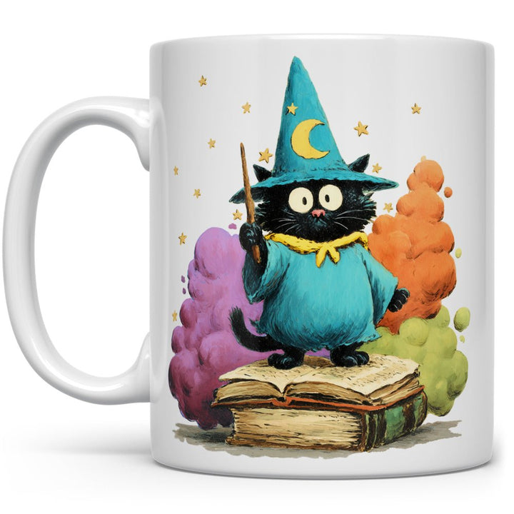 Bookish Wizard Cat Mug - Loftipop