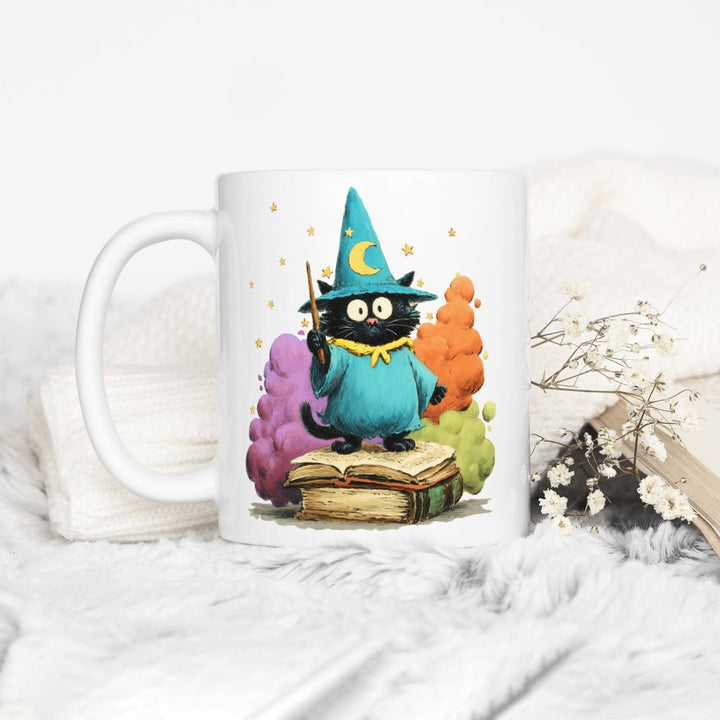 Bookish Wizard Cat Mug - Loftipop
