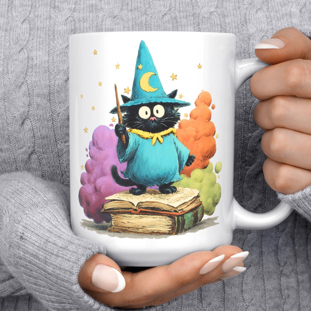 Bookish Wizard Cat Mug - Loftipop