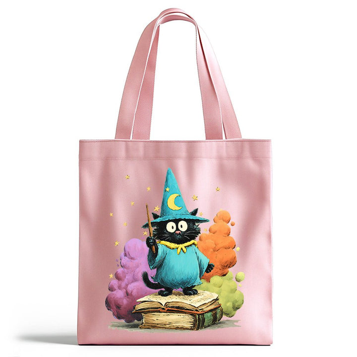 Bookish Wizard Cat Tote Bag - Loftipop