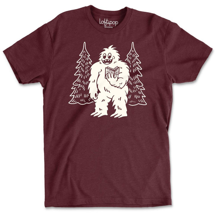 Bookish Yeti Crewneck T-Shirt - Loftipop