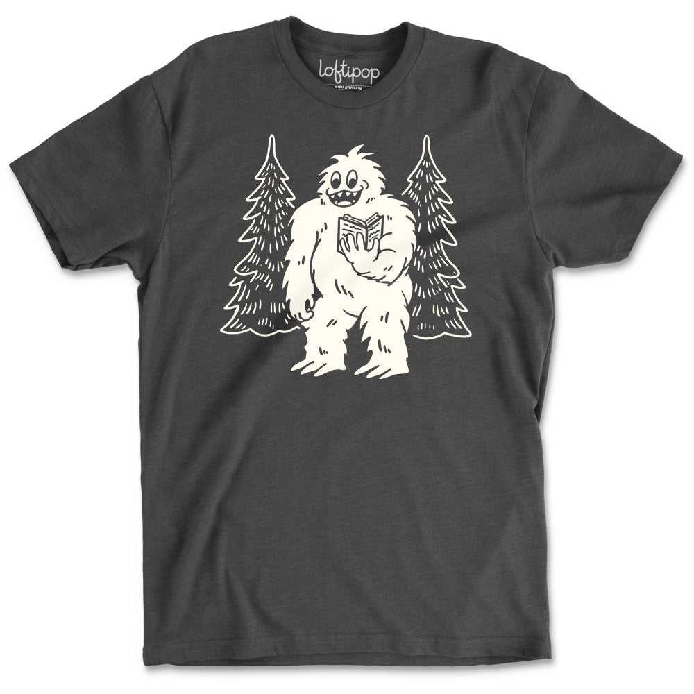 Bookish Yeti Crewneck T-Shirt - Loftipop