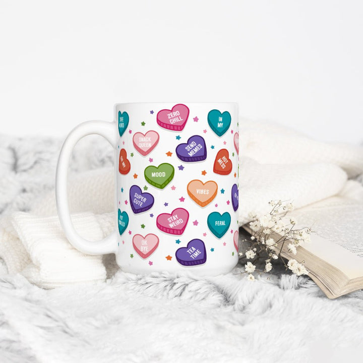 Candy Conversation Hearts Mug - Loftipop