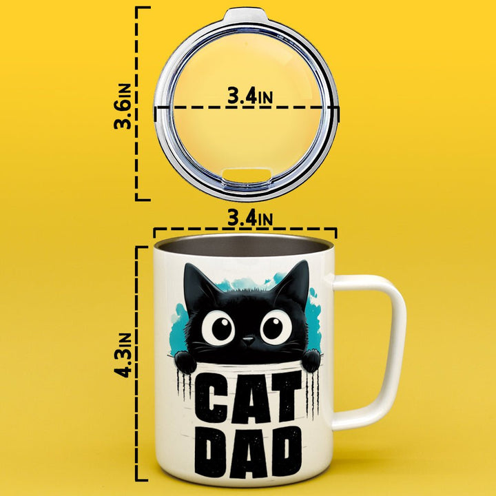 Cat Dad Insulated Travel Mug - Loftipop